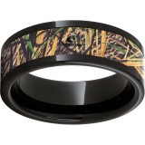 Black Diamond Ceramic Pipe Cut Band with Mossy Oak Shadowgrass Inlay photo