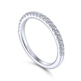 Gabriel & Co. 14k White Gold Contemporary Anniversary Wedding Band photo 3