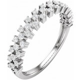 14K White 1/3 CTW Diamond Anniversary Band photo