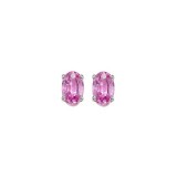 Gems One 14Kt White Gold Pink Sapphire (1/2 Ctw) Earring photo
