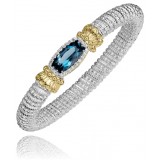 Vahan 14k Gold & Sterling Silver London Blue Topaz Bracelet photo