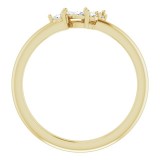 14K Yellow 1/6 CTW Diamond Stackable Ring photo 2