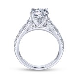 Gabriel & Co. 14k White Gold Contemporary Straight Engagement Ring photo 2