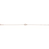 14K Rose Interlocking Circle Bracelet photo 2