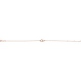 14K Rose Interlocking Circle Bracelet photo 2