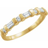 14K Yellow 3/8 CTW Diamond Anniversary Band photo