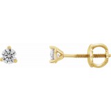 14K Yellow 1/5 CTW Diamond Earrings photo