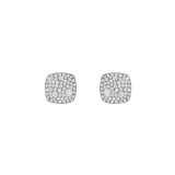 Henri Daussi 14k White Gold Diamond Stud Earrings photo