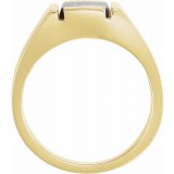 14K Yellow Onyx Bezel-Set Ring photo 2