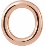 14K Rose Single Initial O Earring photo