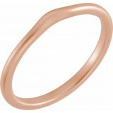 14K Rose Matching Band with Bead Blast Finish photo 3