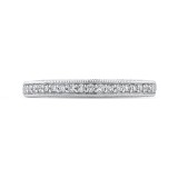 Shah Luxury Round Diamond Half-Eternity Wedding Band In 14K White Gold photo