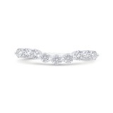 Shah Luxury 14K White Gold Diamond Contour Band photo