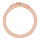14K Rose 1/5 CTW Diamond Scattered Ring photo 2