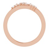 14K Rose 1/5 CTW Diamond Scattered Ring photo 2