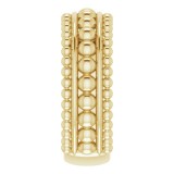 14K Yellow Beaded Ring photo 4