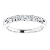 14K White 3/8 CTW Diamond Anniversary Band photo 3