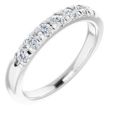 14K White 3/8 CTW Diamond Anniversary Band photo