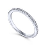 Gabriel & Co. 14k White Gold Contemporary Diamond Wedding Band photo 3