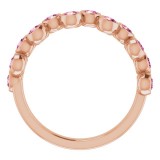 14K Rose Pink Tourmaline Bezel-Set Ring photo 2