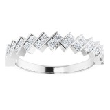 14K White 1/2 CTW Diamond Anniversary Band photo 3