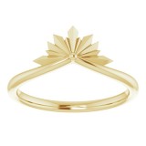 14K Yellow Starburst Ring photo 3