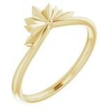 14K Yellow Starburst Ring photo