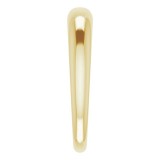 14K Yellow .03 CT Diamond Petite Dome Ring photo 4