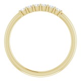 14K Yellow 1/8 CTW Diamond Stackable Ring photo 2