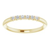 14K Yellow 1/8 CTW Diamond Stackable Ring photo 3