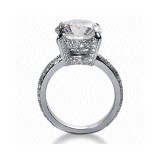 14k White Gold Diamond Semi-Mount Fancy Engagement Ring photo 2