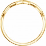 14K Yellow Stackable Ring photo 2