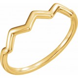 14K Yellow Stackable Ring photo