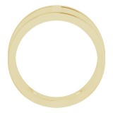 14K Yellow 11.3 mm Negative Space Ring photo 2