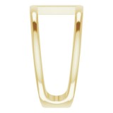 14K Yellow 11.3 mm Negative Space Ring photo 4
