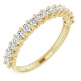 14K Yellow 1/2 CTW Diamond Anniversary Band photo