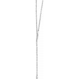 14K White 1/10 CTW Diamond Y 16-18 Necklace photo 2