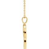 14K Yellow Interlocking Circle 18 Necklace photo 2