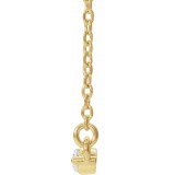 14K Yellow 1/4 CTW Diamond Bar 18 Necklace photo 2
