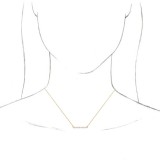 14K Yellow 1/4 CTW Diamond Bar 18 Necklace photo 3