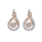 Gems One Mix Metal P-Gold Silver Diamond (1/5Ctw) Earring photo