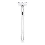 14K White 1/6 CTW Diamond Solitaire Ring photo 4