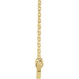 14K Yellow 33x6 mm Geometric 16-18 Necklace photo 2