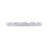 Shah Luxury 14K White Gold Diamond Wedding Band photo