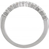 14K White 1/2 CTW Diamond Anniversary Band photo 2