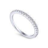 Gabriel & Co. 14k White Gold Contemporary Anniversary Wedding Band photo 3