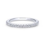 Gabriel & Co. 14k White Gold Contemporary Anniversary Wedding Band photo