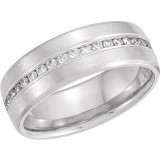 14K White 3/8 CTW Diamond Anniversary Band photo