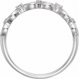 14K White .08 CTW Diamond Infinity-Inspired Ring photo 2