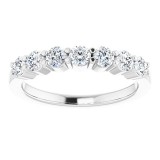 14K White 5/8 CTW Diamond Anniversary Band photo 3